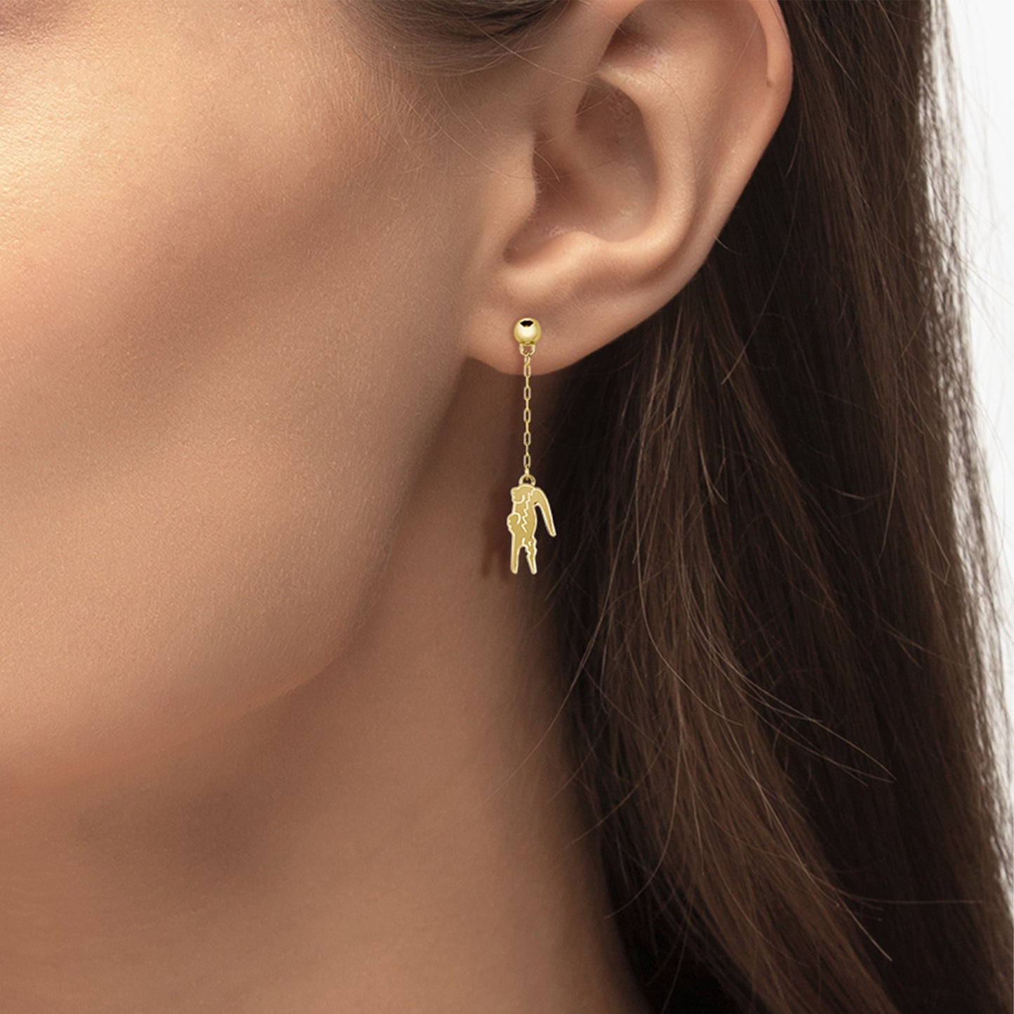Crocodile Earrings, LAJ-2040472