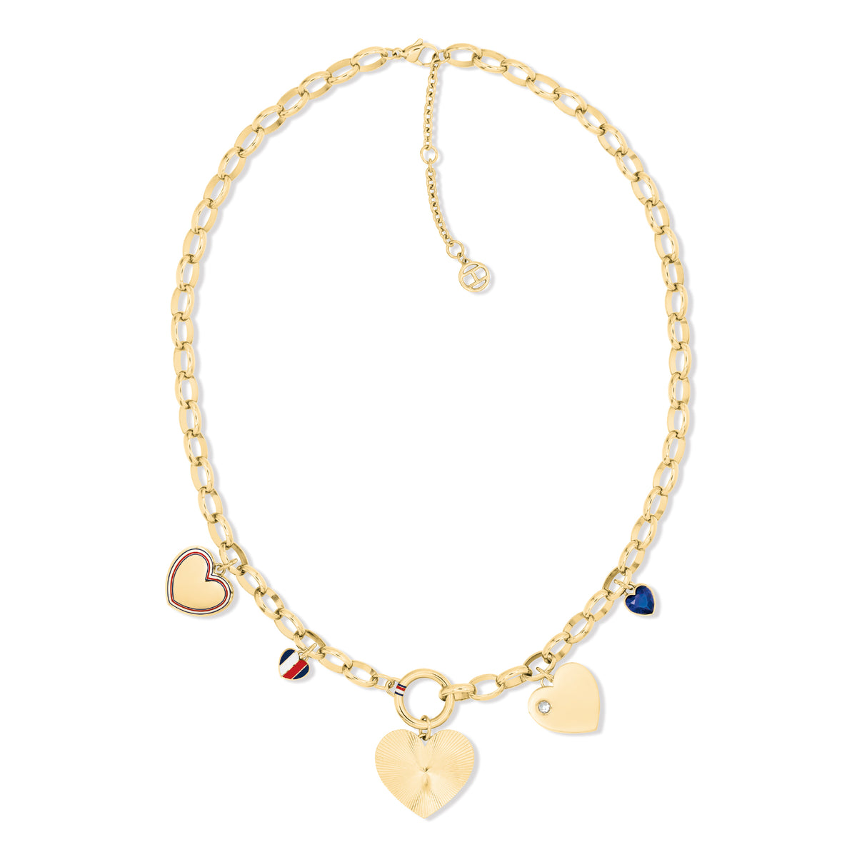 Heart Charms Necklace, THJ-2781065