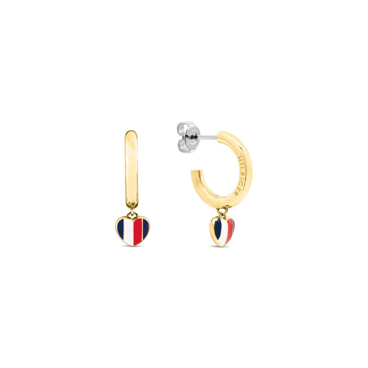 Heart Charms Earrings, THJ-2781067