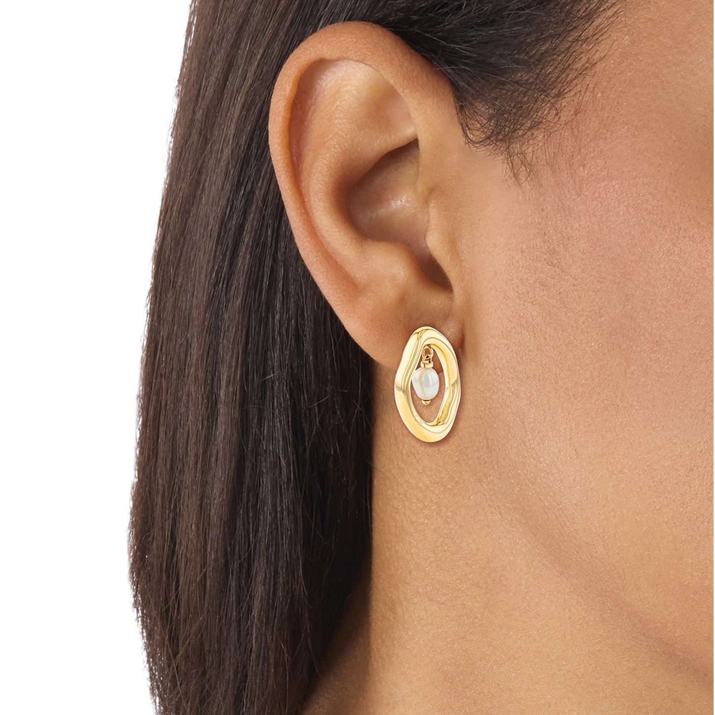 Edgy Pearls Earrings, CKJ-35000562