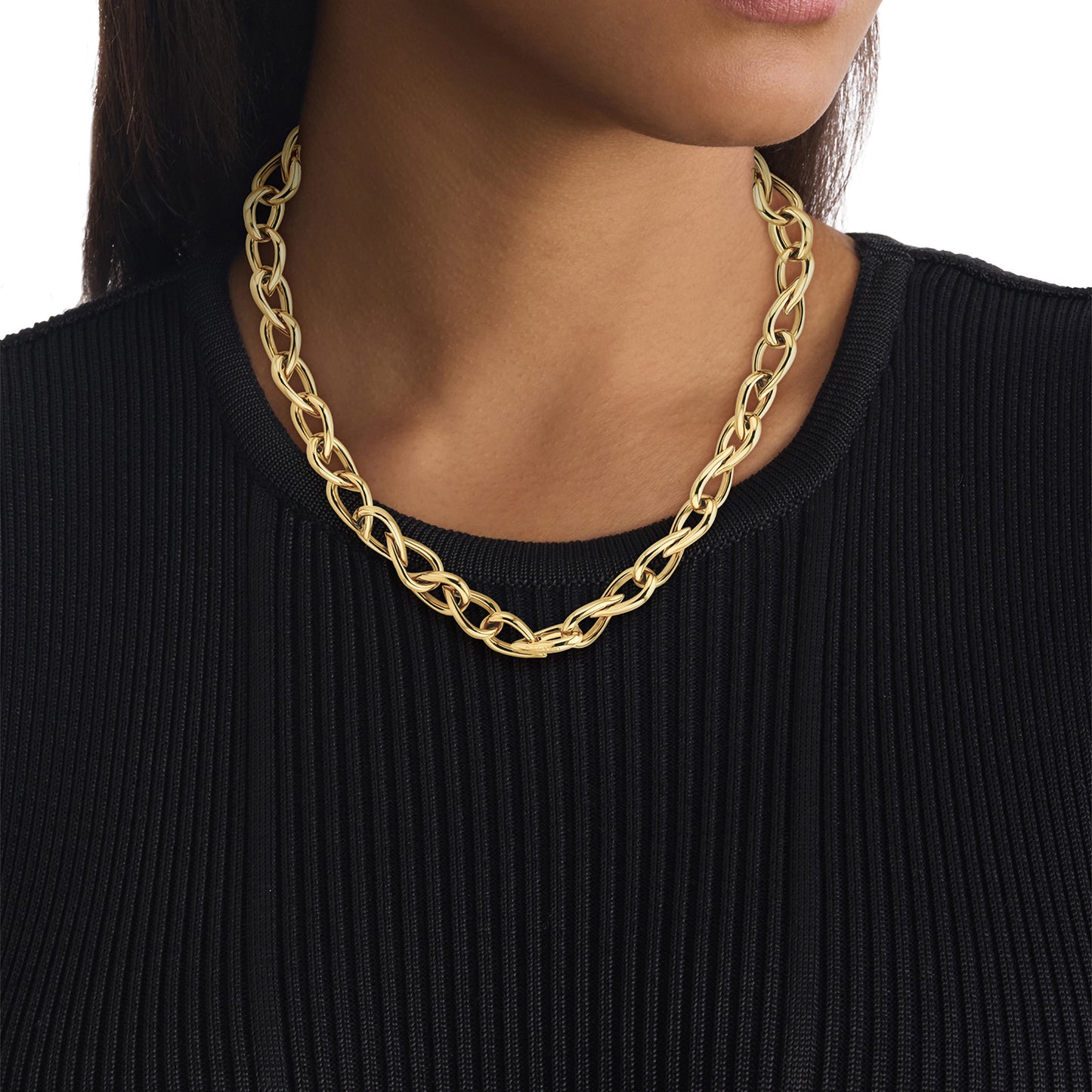 Sculptured Drops Necklace, CKJ-35000954