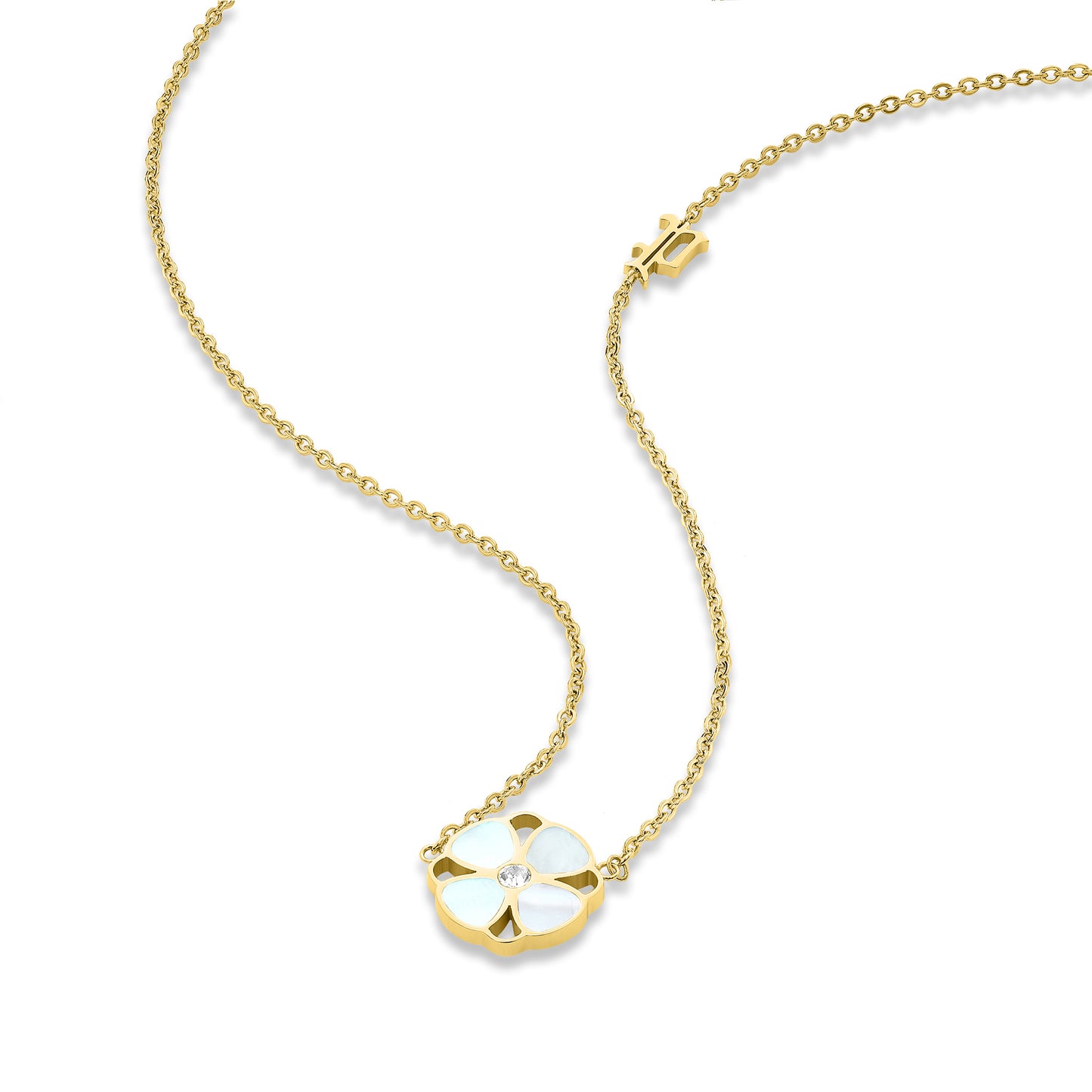 Clover Necklace, PLJ-PEJLN0005401