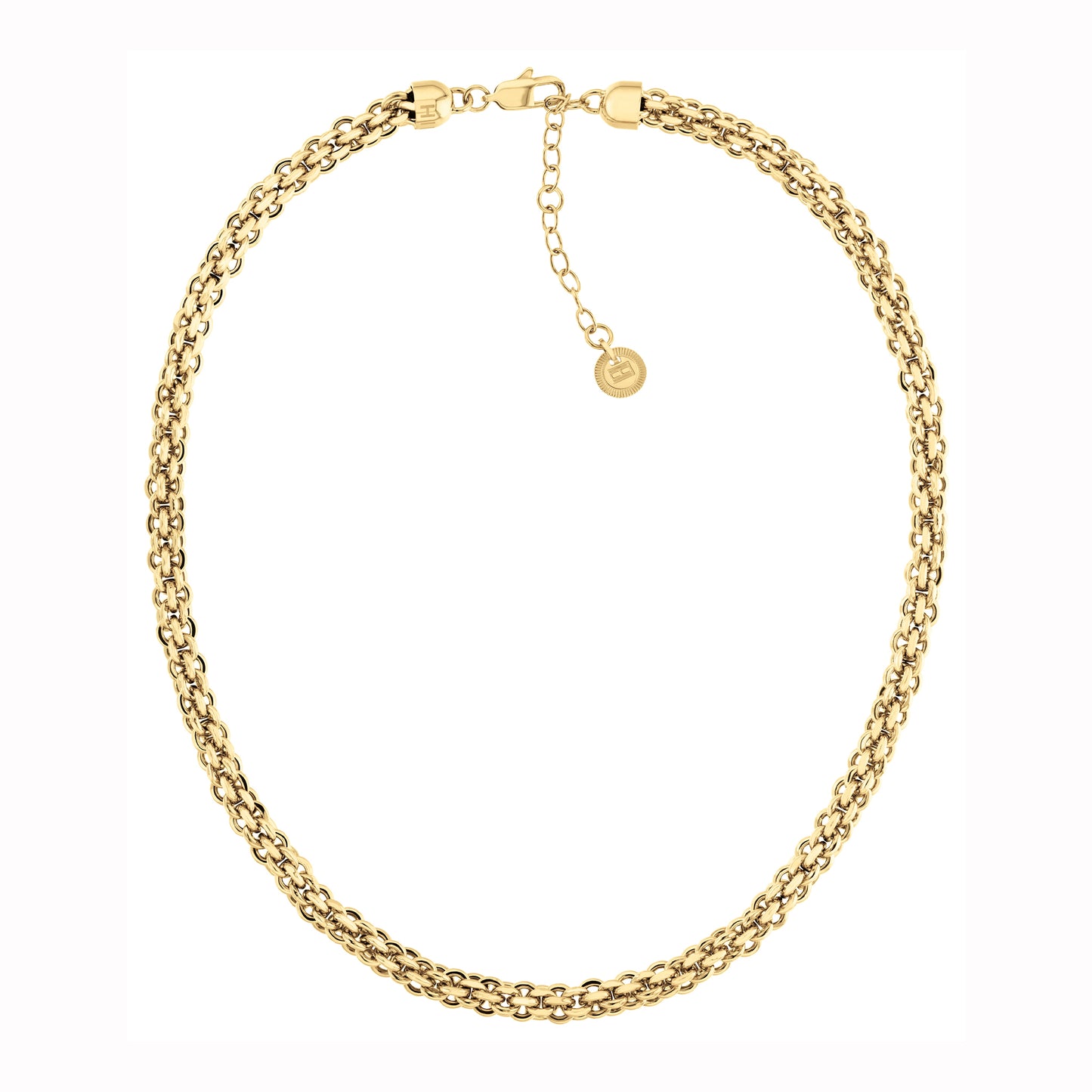 Intertwined Circles Chain Necklace, THJ-2780840