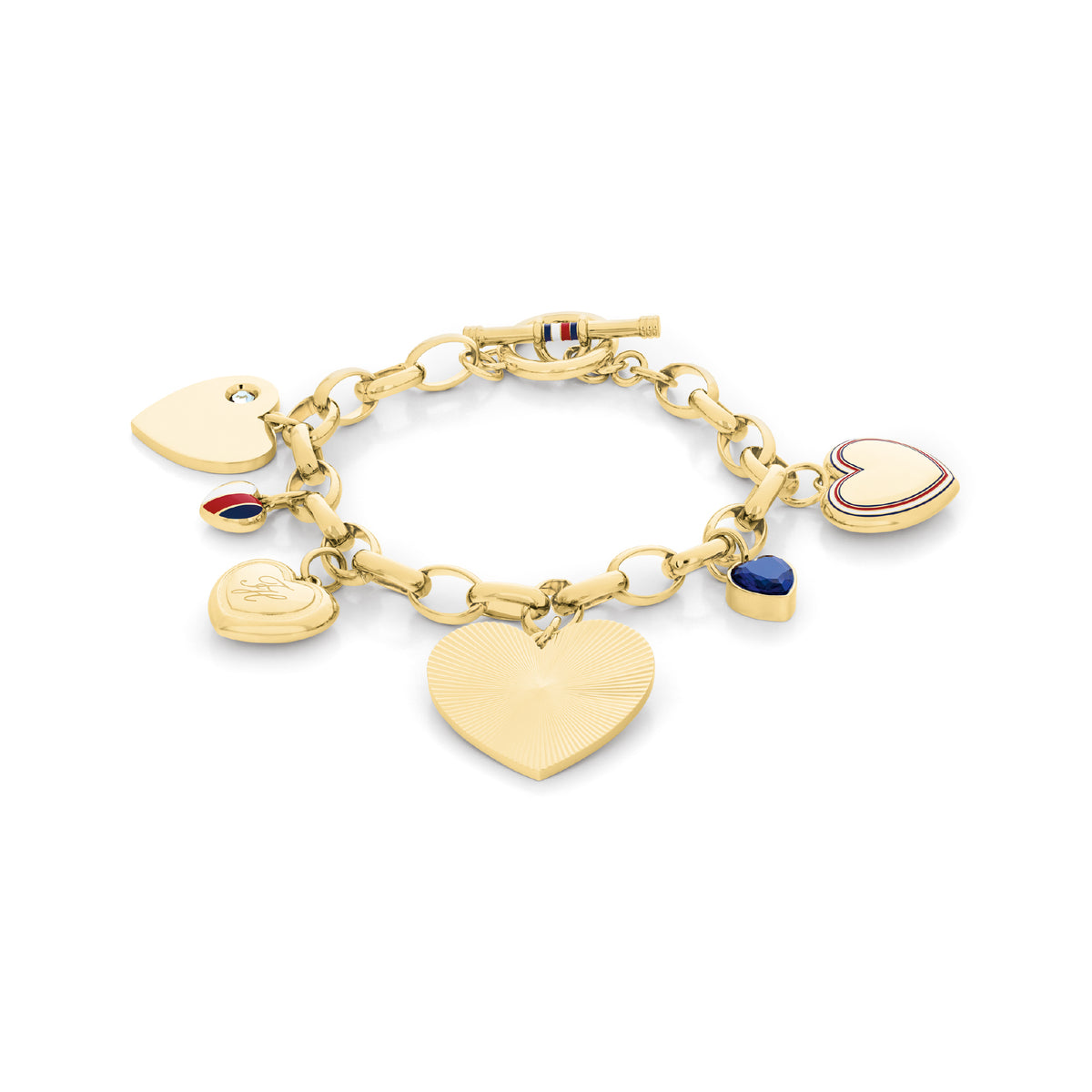 Heart Charms Bracelet, THJ-2781066
