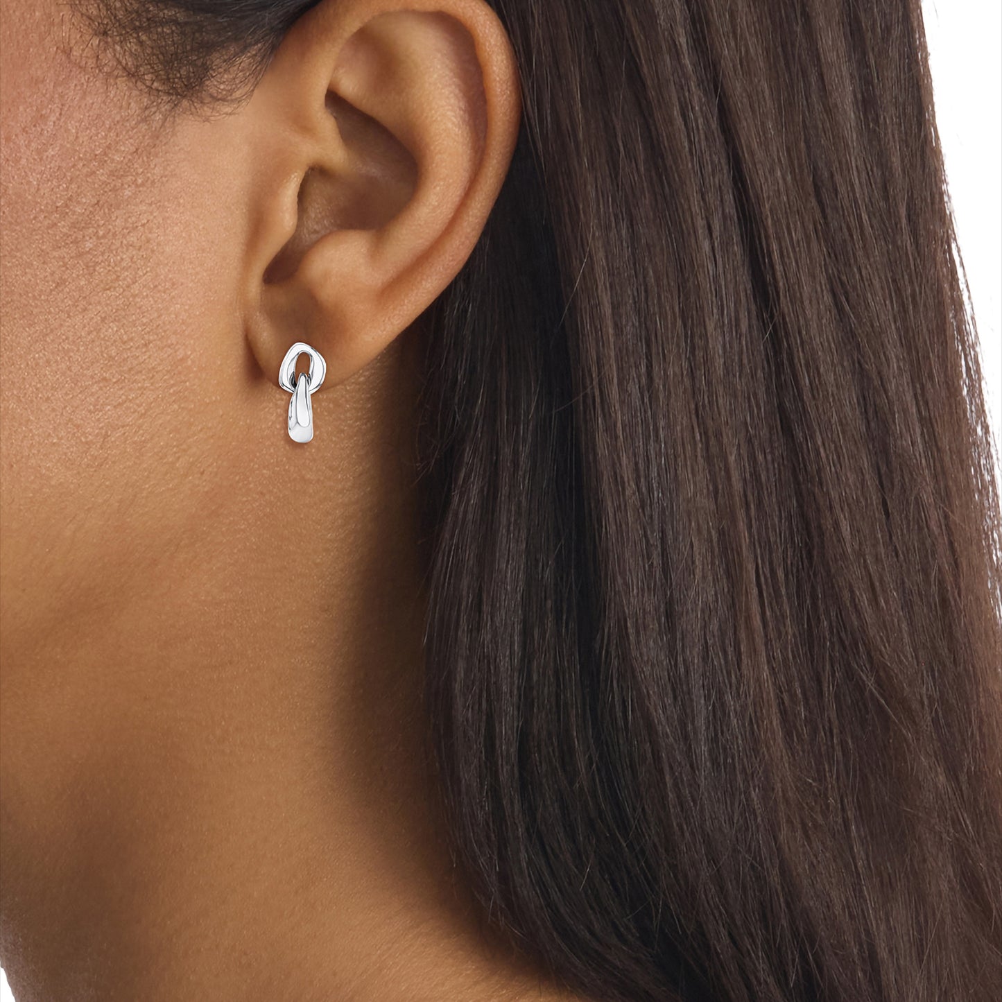 Statement Link Earrings, CKJ-35000654