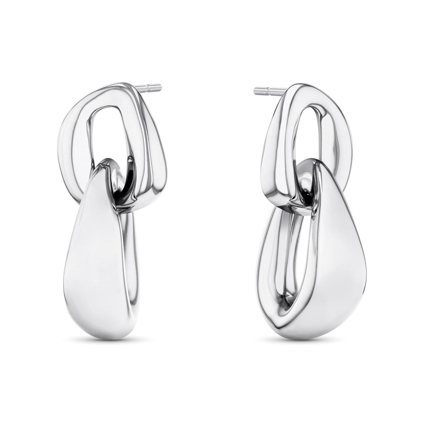 Statement Link Earrings, CKJ-35000654